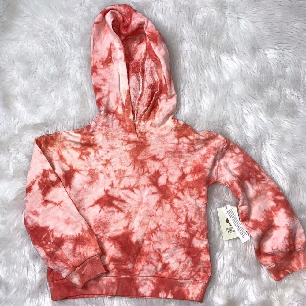 NWT Tucker + Tate Tie Dye Red Bloom Hoodie Size 6 !